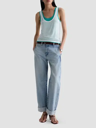 AG Jeans Women's Mercer Barrel-Leg Jeans - Highway 29 - Size 32 | Thumbnail 2 AG Jeans Women's Mercer Barrel-Leg Jeans - Highway 29 - Size 32 | Thumbnail 2