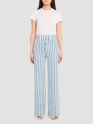 Veronica Beard Women's Taylor High-Rise Striped Jeans - Saltwater Stripe - Size 32 | Thumbnail 2 Veronica Beard Women's Taylor High-Rise Striped Jeans - Saltwater Stripe - Size 32 | Thumbnail 2