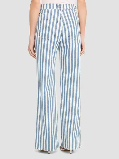 Veronica Beard Women's Taylor High-Rise Striped Jeans - Saltwater Stripe - Size 32 | Thumbnail 3 Veronica Beard Women's Taylor High-Rise Striped Jeans - Saltwater Stripe - Size 32 | Thumbnail 3