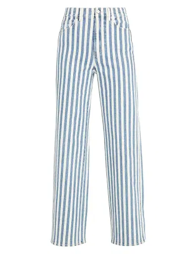 Veronica Beard Women's Taylor High-Rise Striped Jeans - Saltwater Stripe - Size 32 | Thumbnail 1 Veronica Beard Women's Taylor High-Rise Striped Jeans - Saltwater Stripe - Size 32 | Thumbnail 1