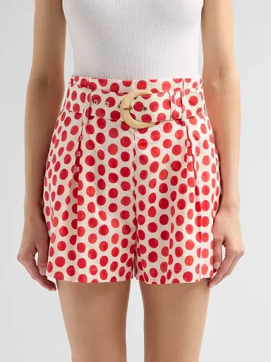 Cara Cara Women's Palmer Shorts - Celeste Spot Red | Thumbnail 5