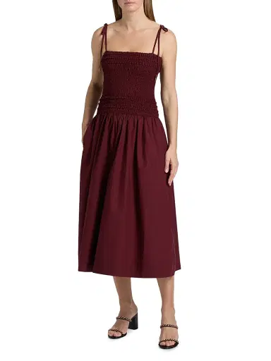 Cara Cara Women's Alegra Ruched Drop-Waist Dress | Thumbnail 3 Cara Cara Women's Alegra Ruched Drop-Waist Dress | Thumbnail 3