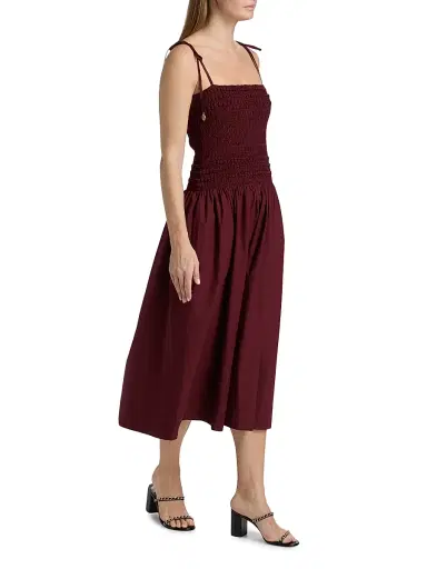 Cara Cara Women's Alegra Ruched Drop-Waist Dress | Thumbnail 4 Cara Cara Women's Alegra Ruched Drop-Waist Dress | Thumbnail 4