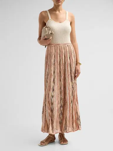Ulla Johnson Women's Clio Knit Maxi Skirt - Hibiscus | Thumbnail 2
