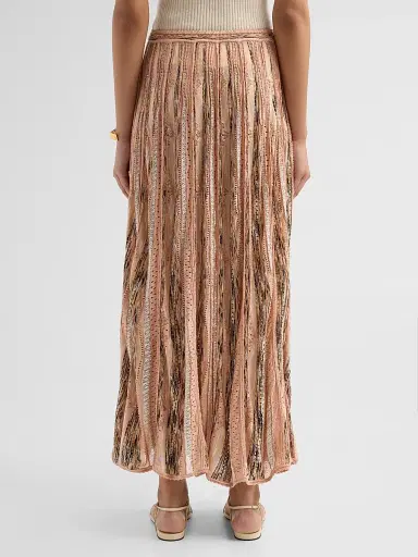 Ulla Johnson Women's Clio Knit Maxi Skirt - Hibiscus | Thumbnail 3