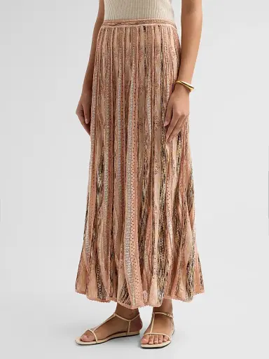 Ulla Johnson Women's Clio Knit Maxi Skirt - Hibiscus | Thumbnail 4