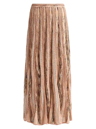 Ulla Johnson Women's Clio Knit Maxi Skirt - Hibiscus | Thumbnail 1