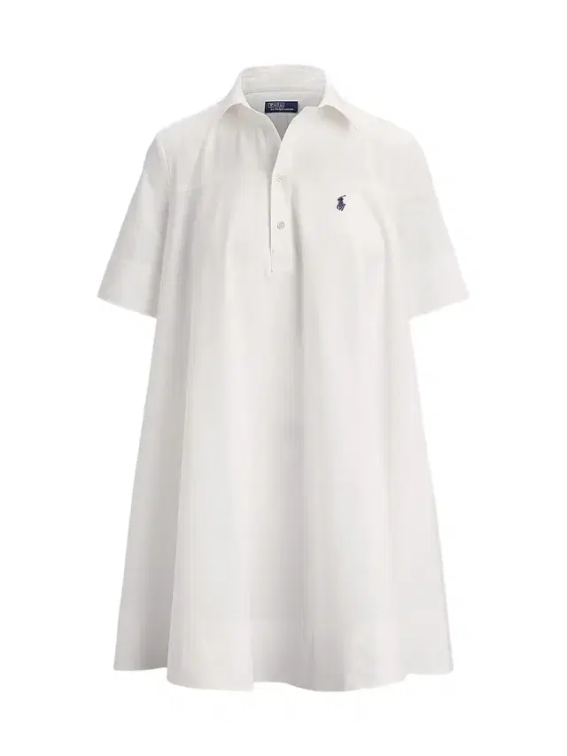 Polo Ralph Lauren Women's Cotton A-Line Mini Shirtdress - White