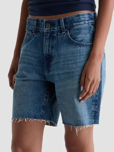 AG Jeans Women's Ex-Boyfriend Denim Shorts - Nouveau | Thumbnail 2