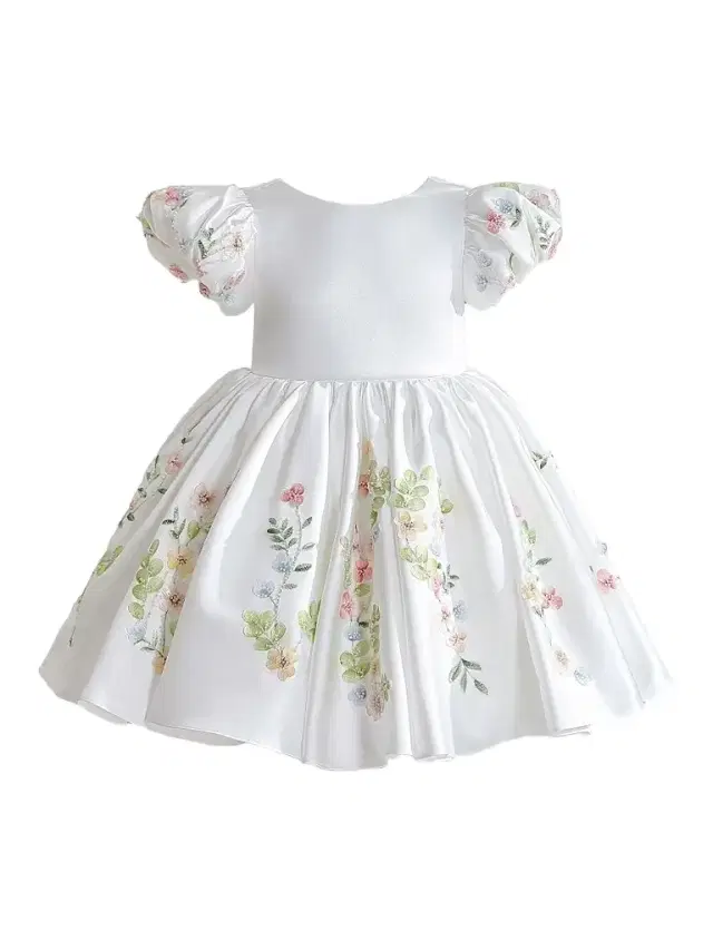 Tulleen Little Girl's & Girl's Kiara Dress - White