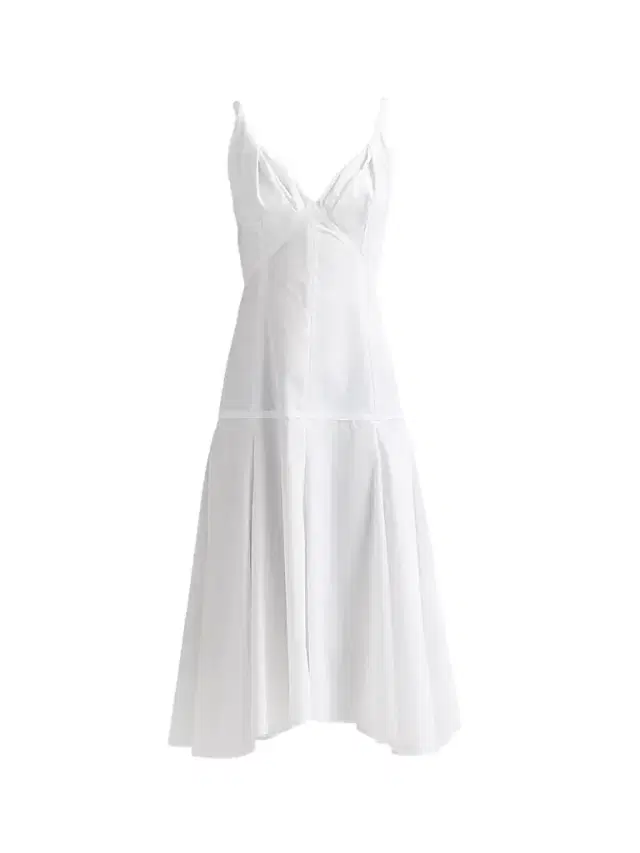 Proenza Schouler Women's Leo Cotton Poplin Midi Dress - Optic White