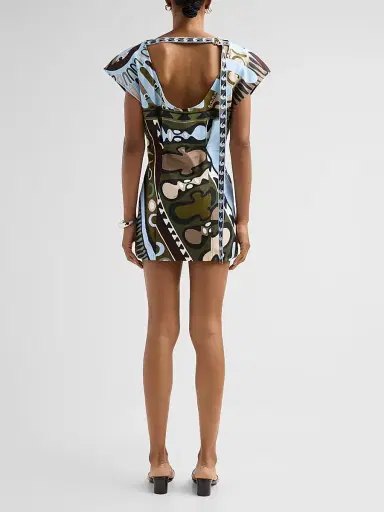 PUCCI Women's L'Alba Cotton-Linen Mini Dress | Thumbnail 3