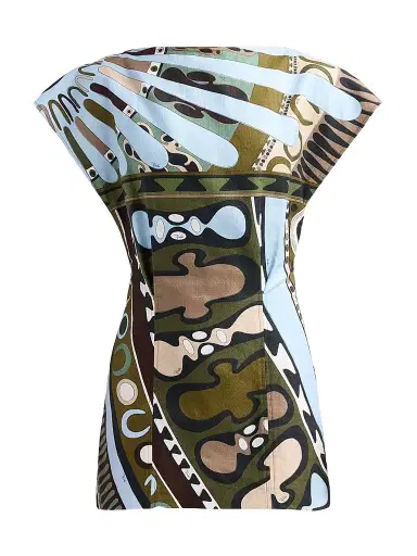 PUCCI Women's L'Alba Cotton-Linen Mini Dress | Thumbnail 1