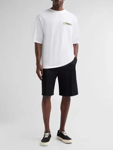 Jacquemus Men's Le T-Shirt Plage - Beige Knitted Patch White - Size XXL | Thumbnail 2