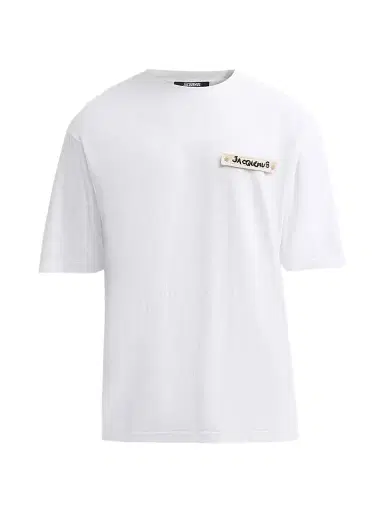 Jacquemus Men's Le T-Shirt Plage - Beige Knitted Patch White - Size XXL | Thumbnail 1