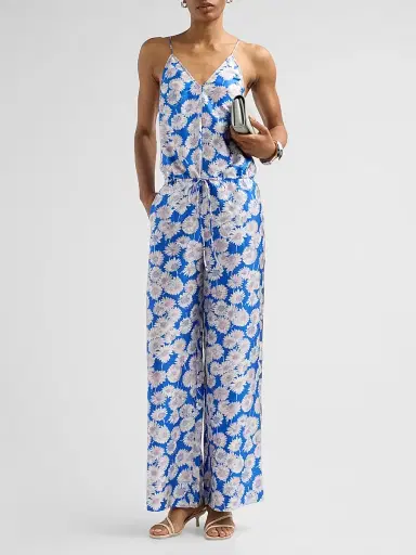 Stella McCartney Women's Daisy-Print Silk Jumpsuit | Thumbnail 2 Stella McCartney Women's Daisy-Print Silk Jumpsuit | Thumbnail 2