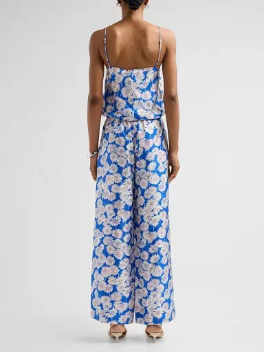 Stella McCartney Women's Daisy-Print Silk Jumpsuit | Thumbnail 3 Stella McCartney Women's Daisy-Print Silk Jumpsuit | Thumbnail 3