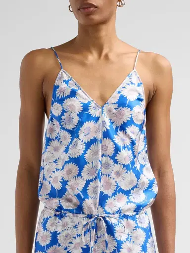 Stella McCartney Women's Daisy-Print Silk Jumpsuit | Thumbnail 5 Stella McCartney Women's Daisy-Print Silk Jumpsuit | Thumbnail 5