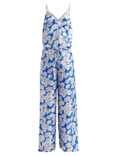 Stella McCartney Women's Daisy-Print Silk Jumpsuit | Thumbnail 1 Stella McCartney Women's Daisy-Print Silk Jumpsuit | Thumbnail 1
