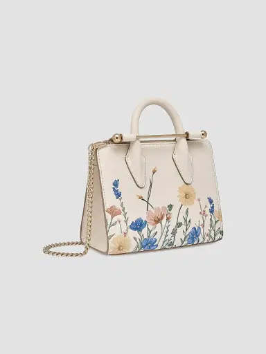 Strathberry Women's Nano Floral Leather Tote Bag | Thumbnail 6 Strathberry Women's Nano Floral Leather Tote Bag | Thumbnail 6