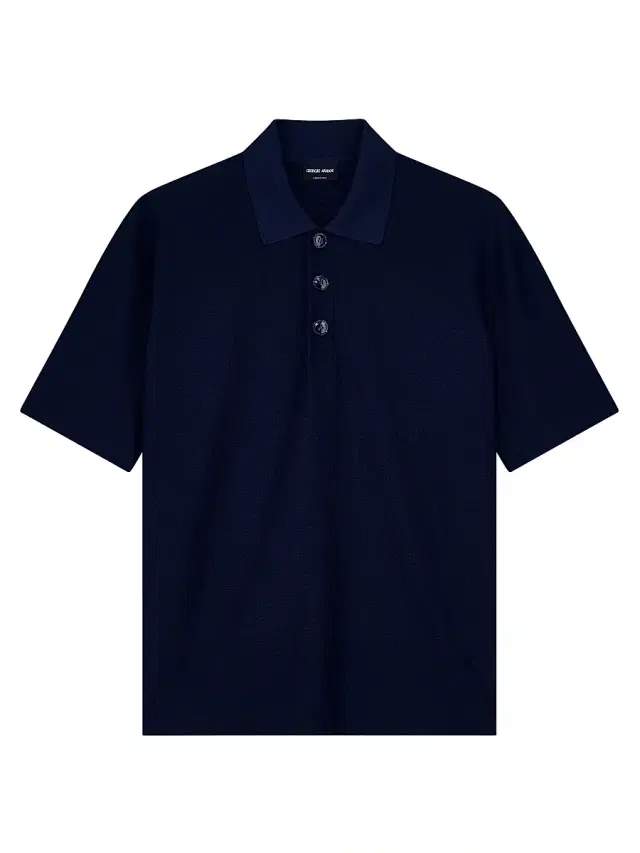 Men's Seersucker Polo Shirt - Midnight Blue