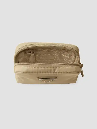 Prada Re-Nylon Necessaire Pouch - Light Brown | Thumbnail 4