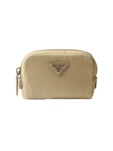 Prada Re-Nylon Necessaire Pouch - Light Brown | Thumbnail 1