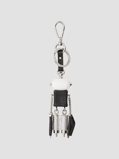 Prada Men's Robot Saffiano Leather Keychain Charm - Multicolored | Thumbnail 2 Prada Men's Robot Saffiano Leather Keychain Charm - Multicolored | Thumbnail 2