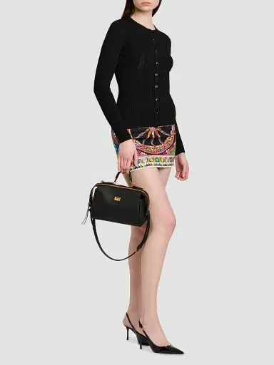 Dolce & Gabbana Women's Vittoria Leather Top Handle Bag - Nero | Thumbnail 3 Dolce & Gabbana Women's Vittoria Leather Top Handle Bag - Nero | Thumbnail 3