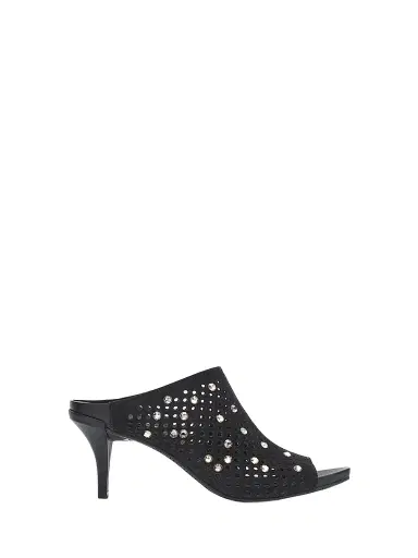 PEDRO GARCIA Women's Waldina Embellished 75MM Suede Mules | Thumbnail 1 PEDRO GARCIA Women's Waldina Embellished 75MM Suede Mules | Thumbnail 1
