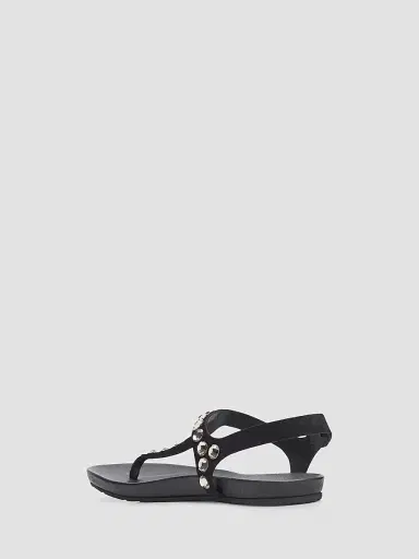 PEDRO GARCIA Women's Judith Embellished Suede T-Strap Sandals | Thumbnail 4