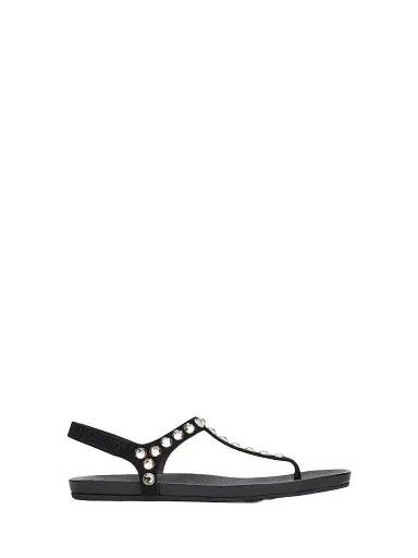 PEDRO GARCIA Women's Judith Embellished Suede T-Strap Sandals | Thumbnail 1