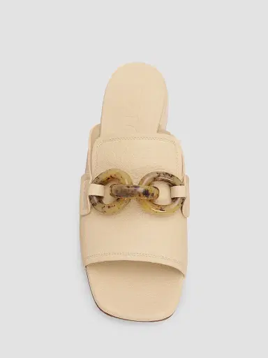 PEDRO GARCIA Women's Enna Chain Link Leather Mules | Thumbnail 5 PEDRO GARCIA Women's Enna Chain Link Leather Mules | Thumbnail 5