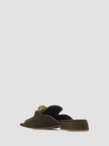 PEDRO GARCIA Women's Enna Chain Link Suede Mules | Thumbnail 4 PEDRO GARCIA Women's Enna Chain Link Suede Mules | Thumbnail 4