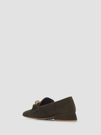 PEDRO GARCIA Women's Gizi Chain-Link Suede Loafers | Thumbnail 4 PEDRO GARCIA Women's Gizi Chain-Link Suede Loafers | Thumbnail 4