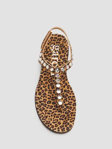 PEDRO GARCIA Women's Judith Embellished Suede T-Strap Sandals | Thumbnail 5 PEDRO GARCIA Women's Judith Embellished Suede T-Strap Sandals | Thumbnail 5