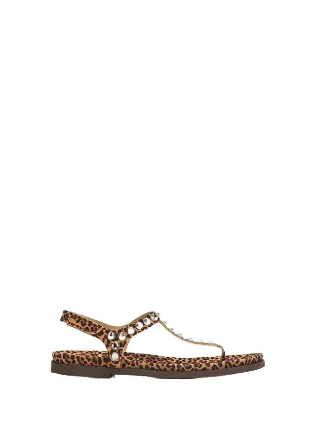 Pedro Garcia Women's Judith Embellished Suede T-Strap Sandals - Camel Castoro Greige
