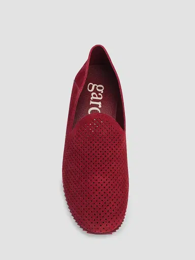 PEDRO GARCIA Women's Cristiane Perforated Suede Loafers | Thumbnail 5
