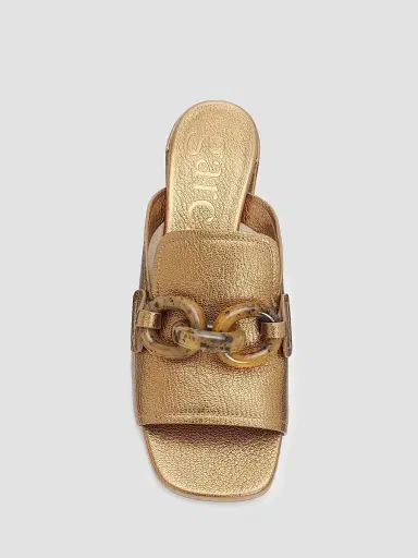 PEDRO GARCIA Women's Umita Chain Link 55MM Block Heel Mules | Thumbnail 5 PEDRO GARCIA Women's Umita Chain Link 55MM Block Heel Mules | Thumbnail 5