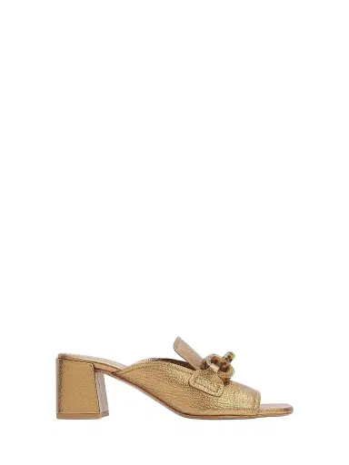 PEDRO GARCIA Women's Umita Chain Link 55MM Block Heel Mules | Thumbnail 1 PEDRO GARCIA Women's Umita Chain Link 55MM Block Heel Mules | Thumbnail 1
