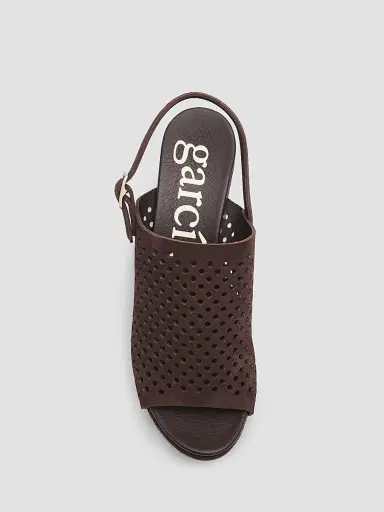 PEDRO GARCIA Women's Alvara Perforated 65MM Suede Wedge Mules | Thumbnail 5