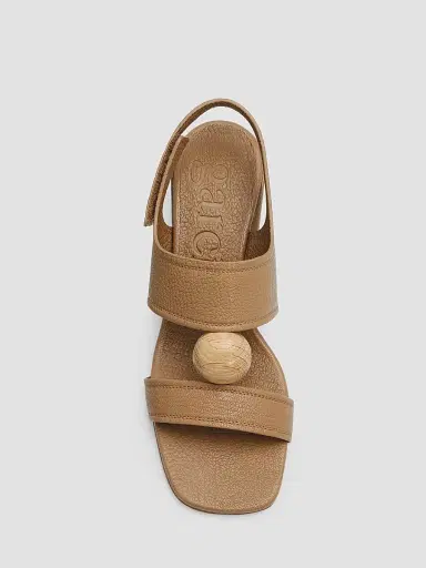 PEDRO GARCIA Women's Uriana Wood Sphere 55MM Block Heel Sandals | Thumbnail 5