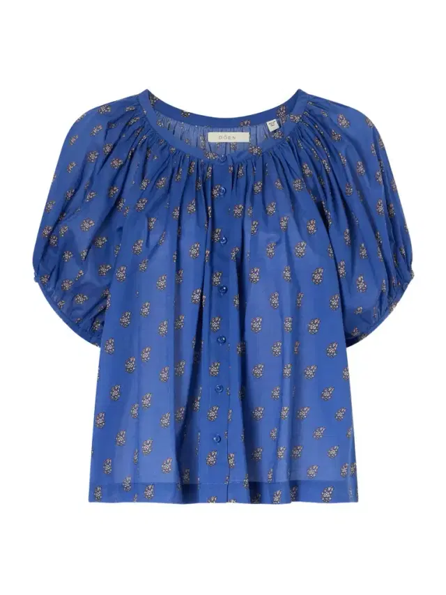 DÔEN June floral-printed cotton top