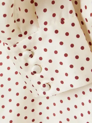 DÔEN Elene polka-dot silk-blend twill blouse | Thumbnail 4