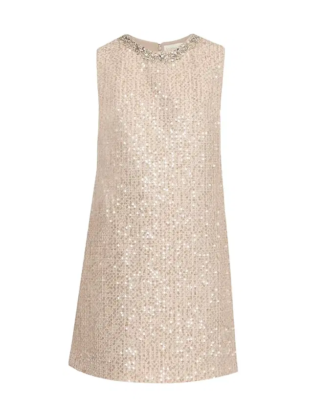 SACHIN BABI Women's Uma Crystal-Embellished Sequin Minidress - Dune