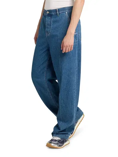 Bottega Veneta Men's Atlantic Blue Straight Jeans | Thumbnail 4 Bottega Veneta Men's Atlantic Blue Straight Jeans | Thumbnail 4