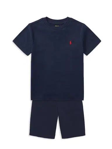 Polo Ralph Lauren Little Boy's & Boy's Cotton Jersey T-Shirt - Navy | Thumbnail 2
