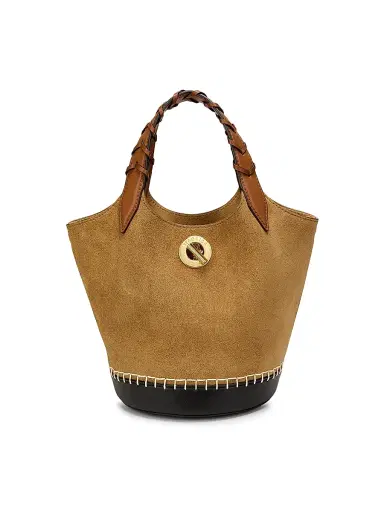 Veronica Beard Women's Anchor Colorblocked Suede Bucket Bag | Thumbnail 1 Veronica Beard Women's Anchor Colorblocked Suede Bucket Bag | Thumbnail 1