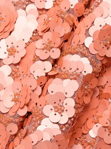 Ramy Brook Women's Kinsley Floral Sequined Minidress - Coral Paillette - Size 12 | Thumbnail 7