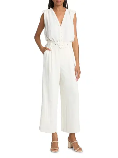 Ramy Brook Women's Astrid Sleeveless Jumpsuit - Ivory - Size XS | Thumbnail 2 Ramy Brook Women's Astrid Sleeveless Jumpsuit - Ivory - Size XS | Thumbnail 2